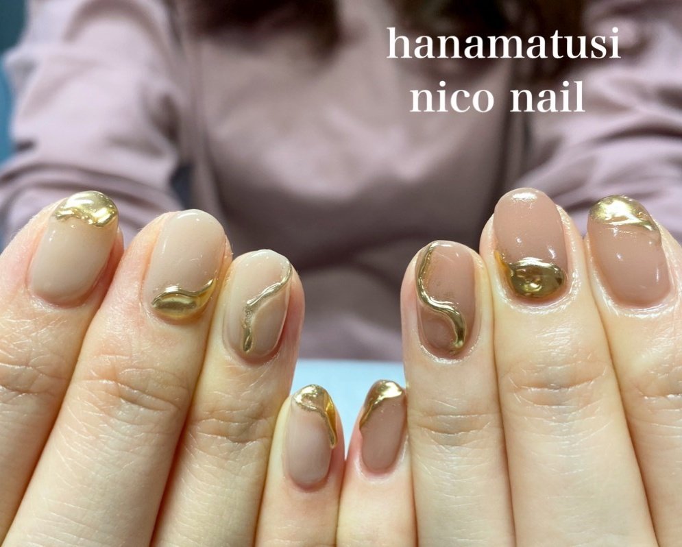 春 夏 ハンド ミラー ミディアム Niconailのネイルデザイン No 5288632 ネイルブック
