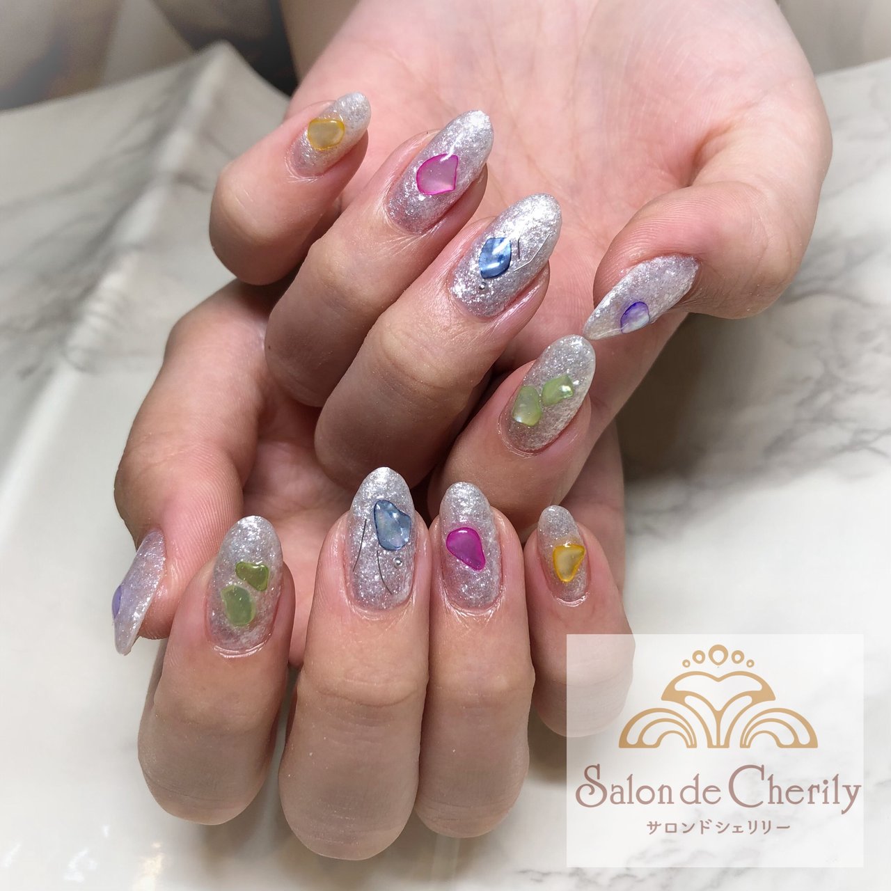 春 夏 オールシーズン ハンド シンプル Salon De Cherilyのネイルデザイン No ネイルブック