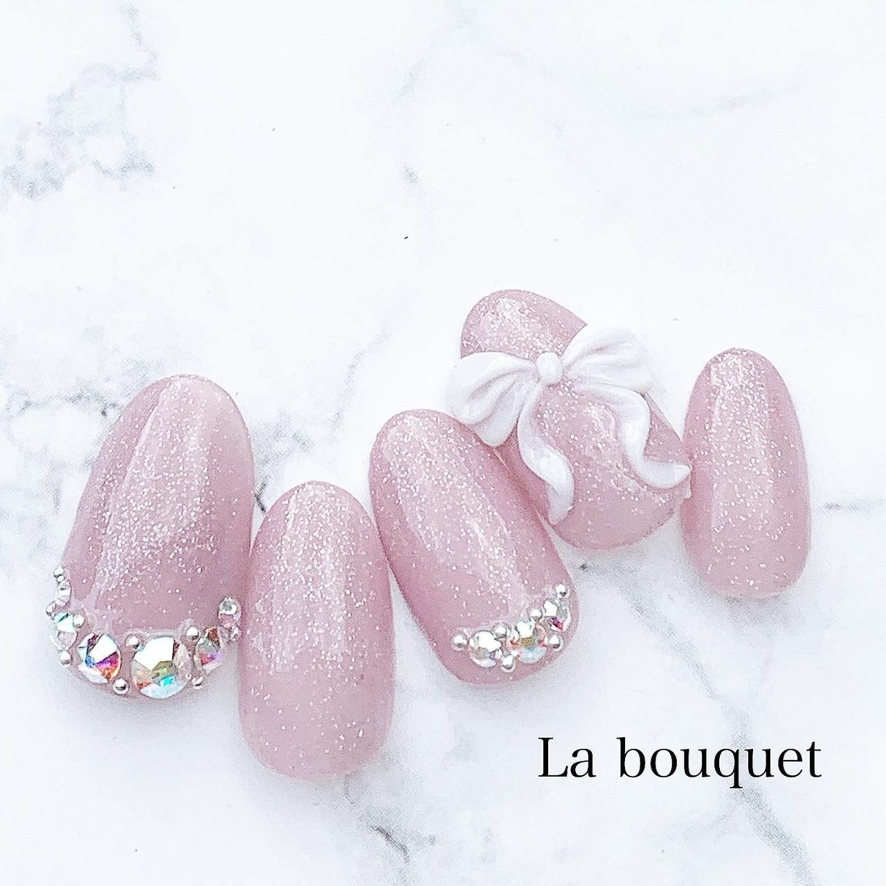 春 夏 ブライダル デート ハンド La Bouquet ウサミレナのネイルデザイン No ネイルブック