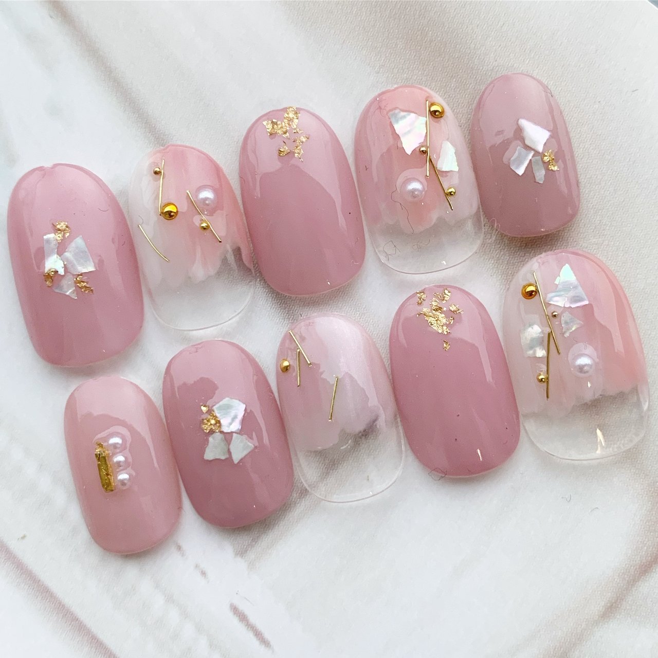 夏 成人式 オフィス ブライダル ハンド Mikako Nailのネイルデザイン No ネイルブック