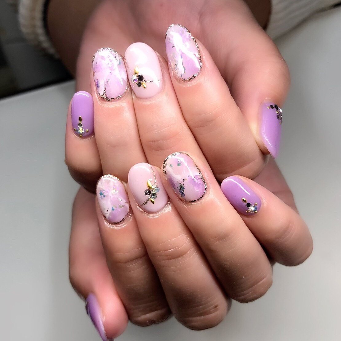 オールシーズン オフィス デート 女子会 ハンド Nailsalon Selfishのネイルデザイン No ネイルブック