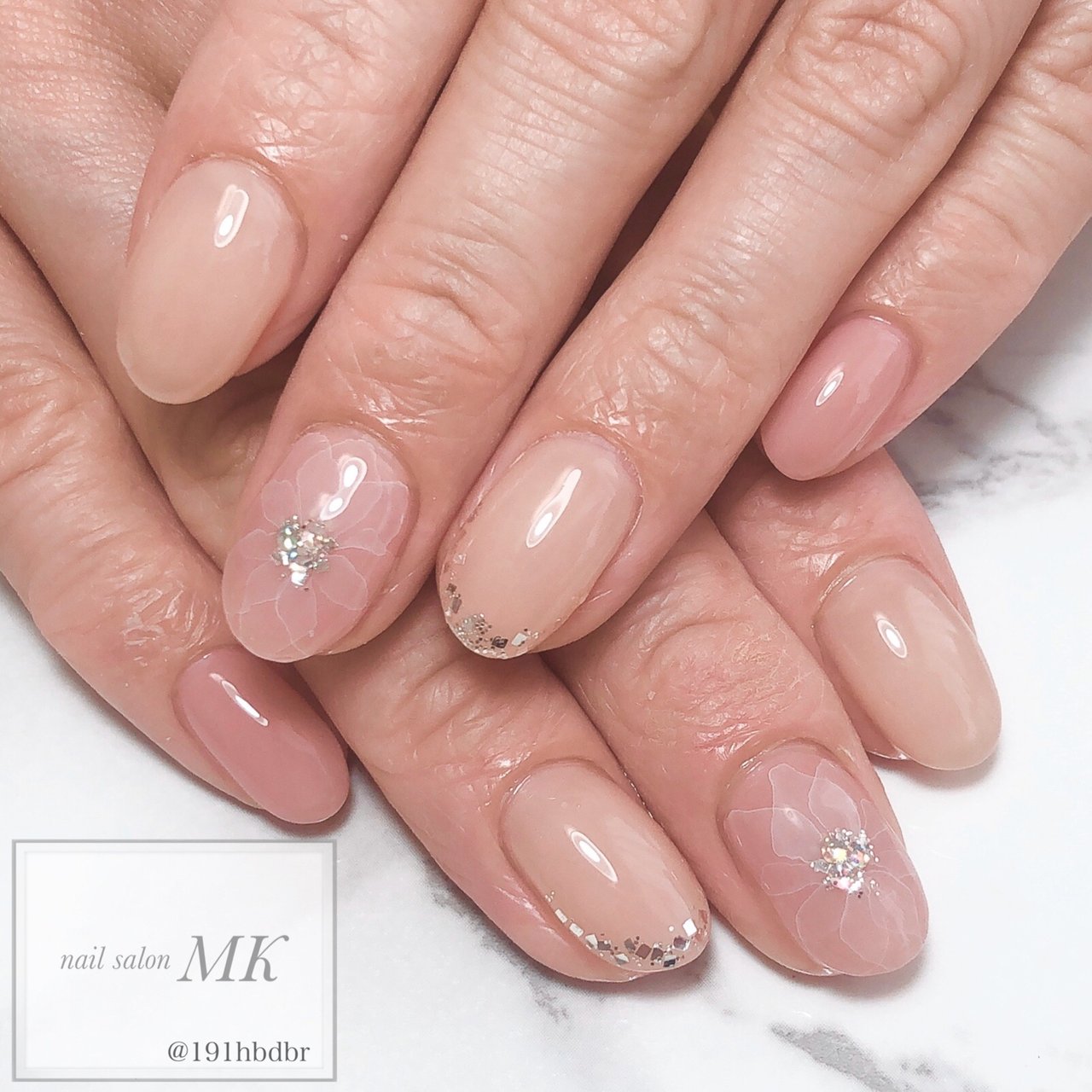 春 夏 オフィス デート ハンド Nail Salon Mkのネイルデザイン No ネイルブック