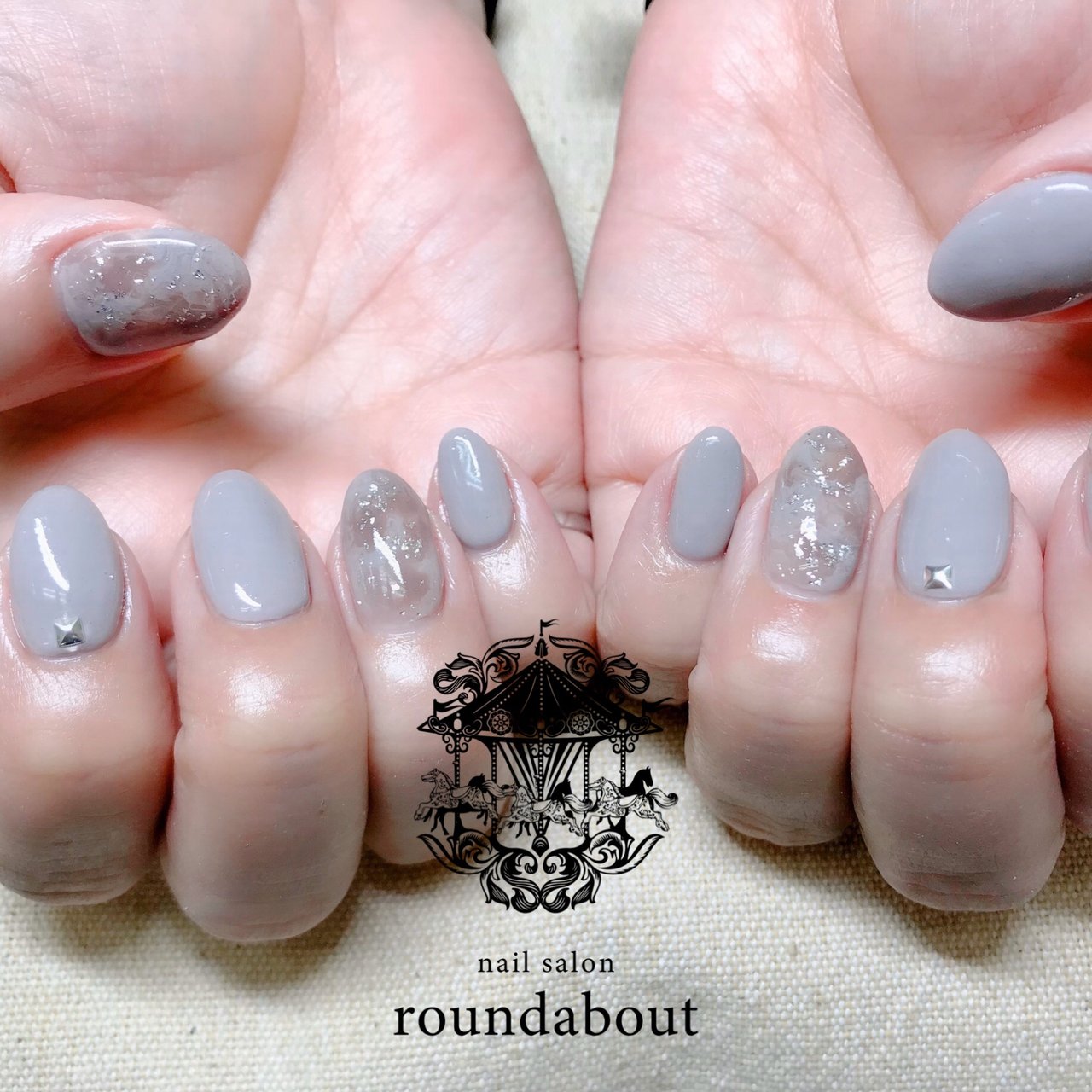 春 秋 オフィス ハンド シンプル Yuko Nail Salon Roundabout のネイルデザイン No ネイルブック