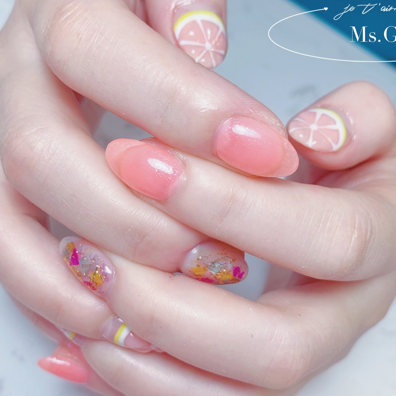 夏 梅雨 海 リゾート Ms Gのネイルデザイン No ネイルブック