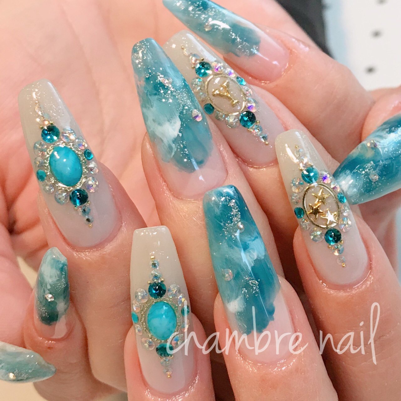 夏 海 リゾート パーティー ハンド Chambre Nailのネイルデザイン No ネイルブック