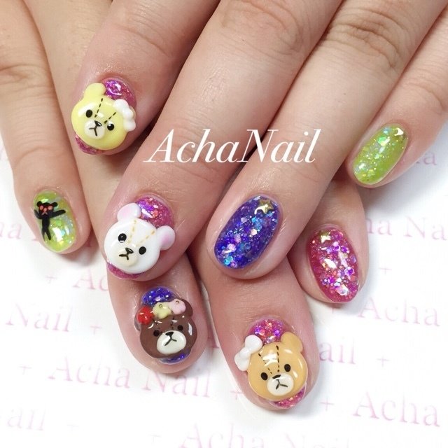 夏 バレンタイン ハロウィン クリスマス パーティー Achanail 池袋ネイルサロンのネイルデザイン No ネイルブック