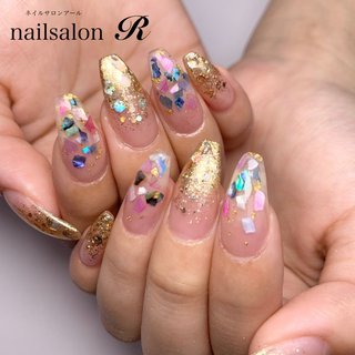 ピンクシェルのネイルデザイン ネイルブック