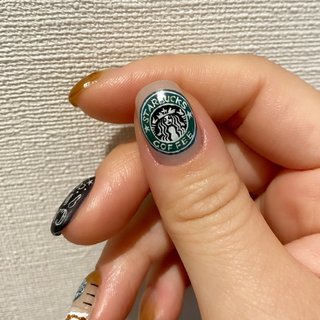 スターバックスネイルのネイルデザイン ネイルブック