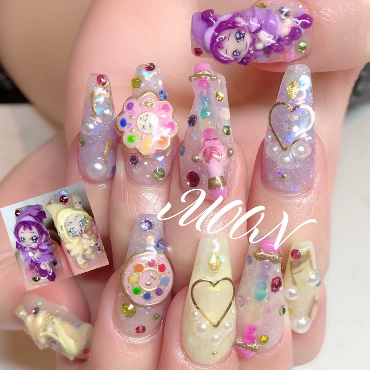 オールシーズン/ハンド/ホログラム/ワンカラー/痛ネイル - yumiの