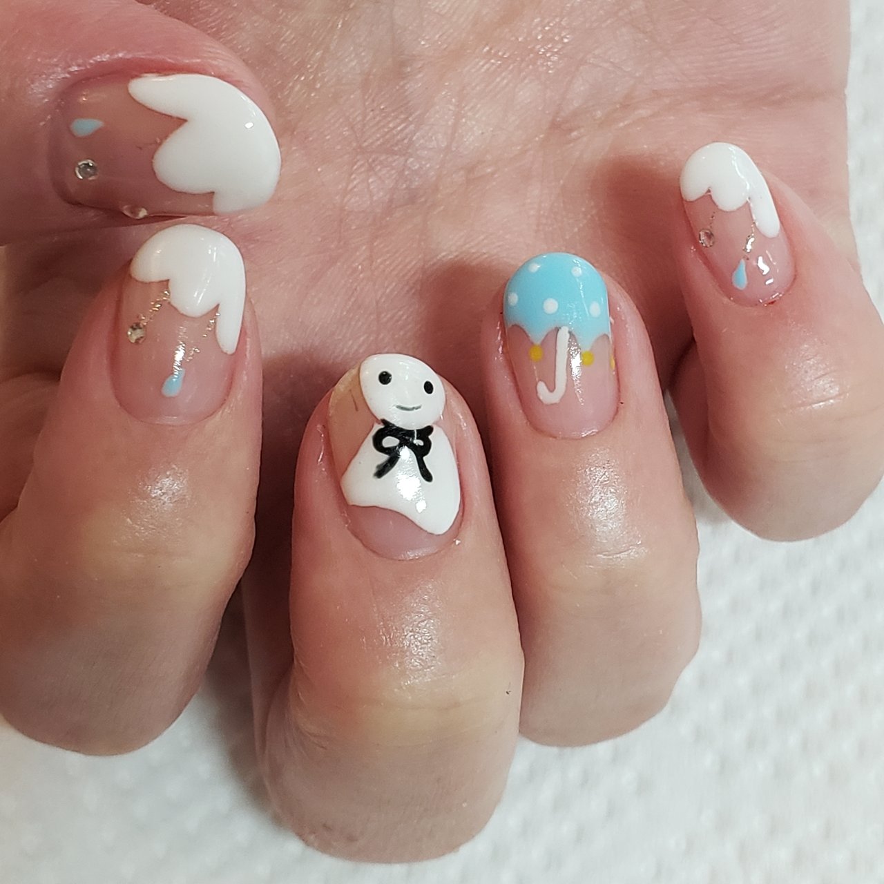 梅雨 ハンド ジェルネイル お客様 Mintgreenのネイルデザイン No ネイルブック