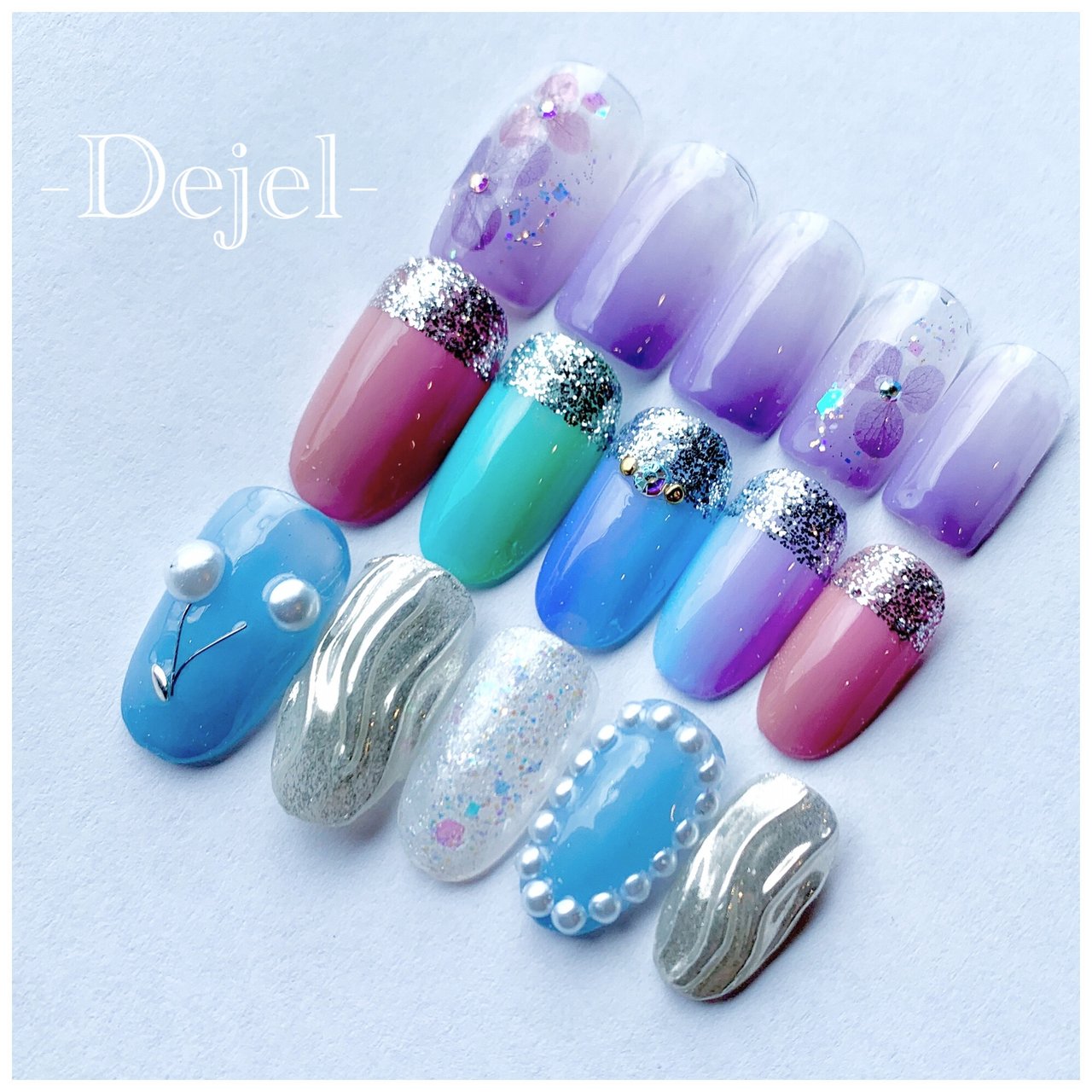 夏 梅雨 オフィス パーティー ハンド Nail Salon Dejel ディジェールのネイルデザイン No ネイルブック