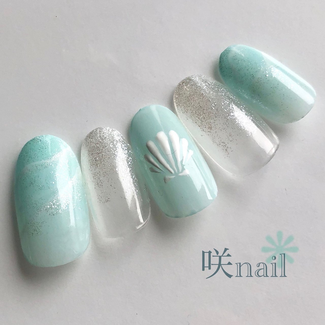 夏 海 リゾート デート ハンド 咲nail サキネイル のネイルデザイン No ネイルブック