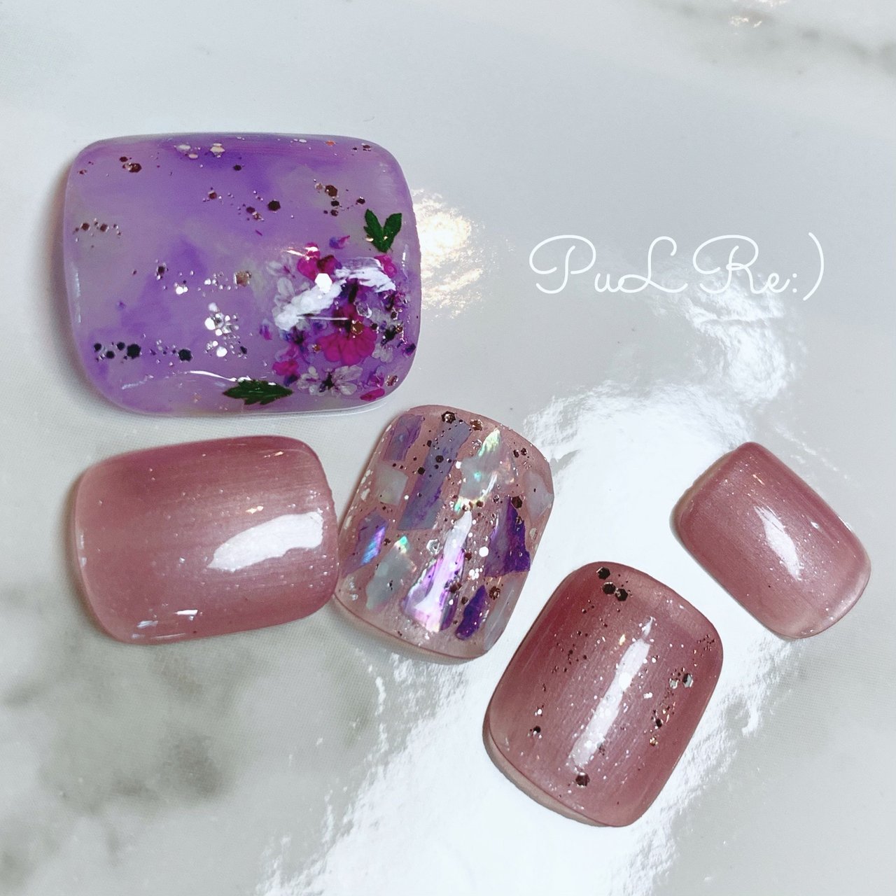 春 夏 梅雨 海 フット Nail Salon Pulre のネイルデザイン No ネイルブック