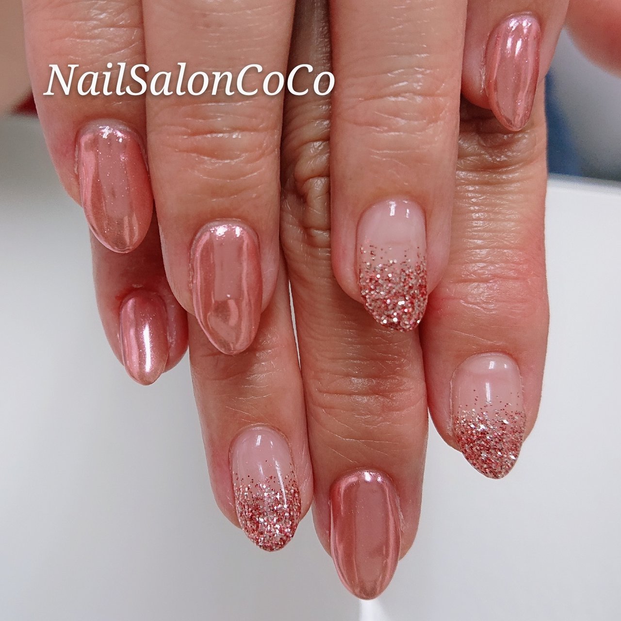 春 夏 ハンド グラデーション ラメ Nailsaloncocoのネイルデザイン No ネイルブック