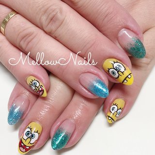 スポンジボブのネイルデザイン 2ページ目 ネイルブック