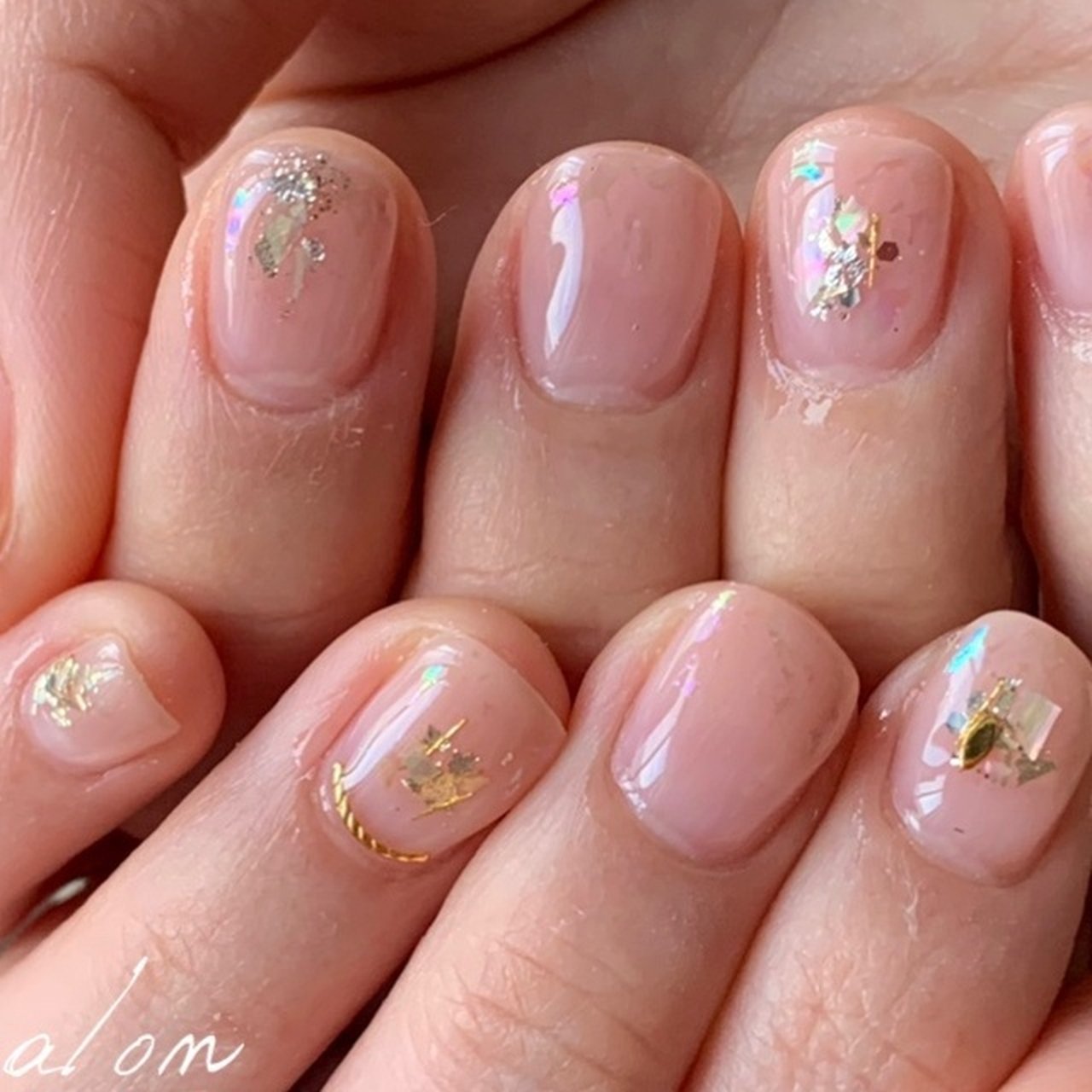 夏 オールシーズン オフィス ブライダル ハンド 札幌ネイルサロン Atelier Heureのネイルデザイン No ネイルブック