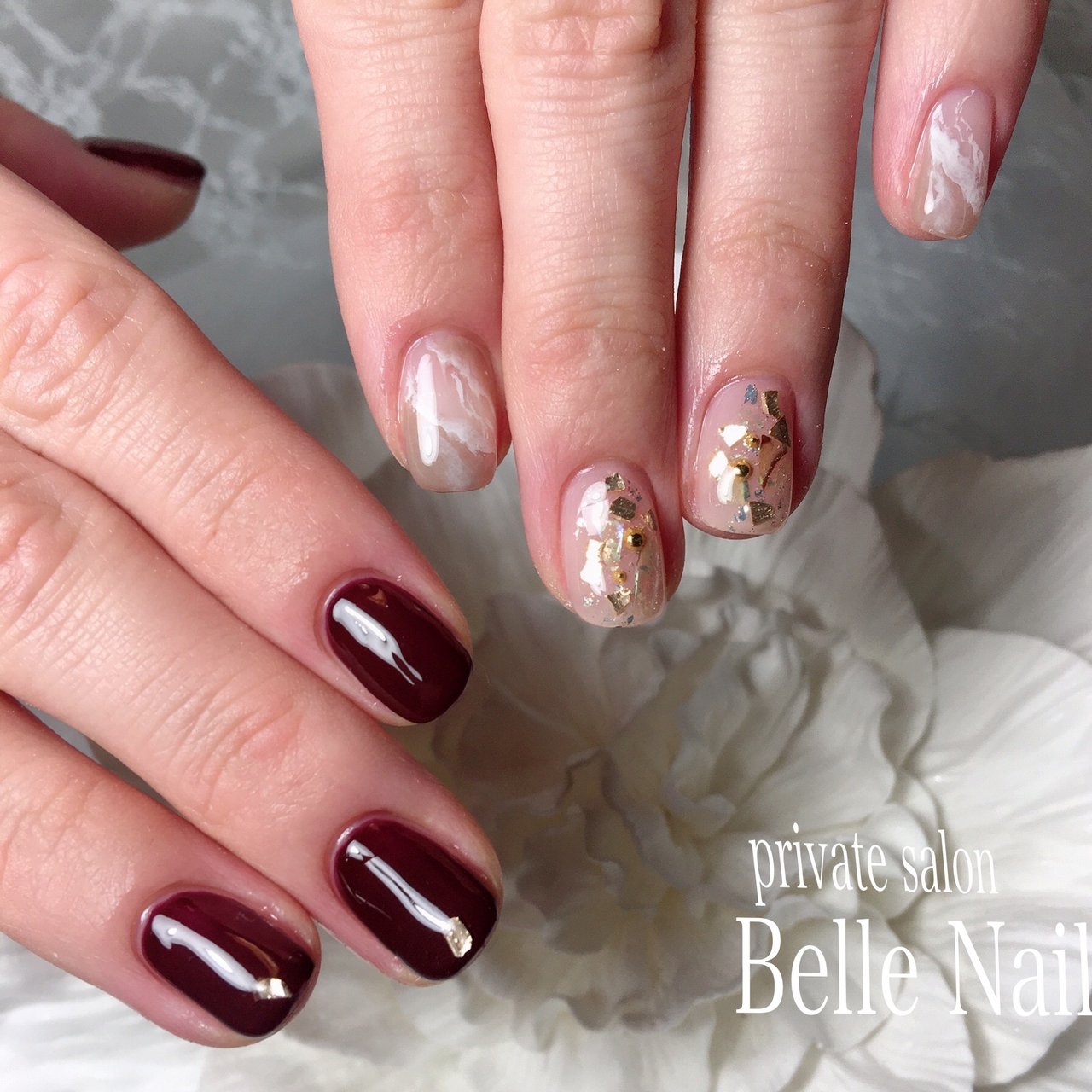 オールシーズン ハンド ラメ ワンカラー シェル Belle Nail Akiのネイルデザイン No ネイルブック