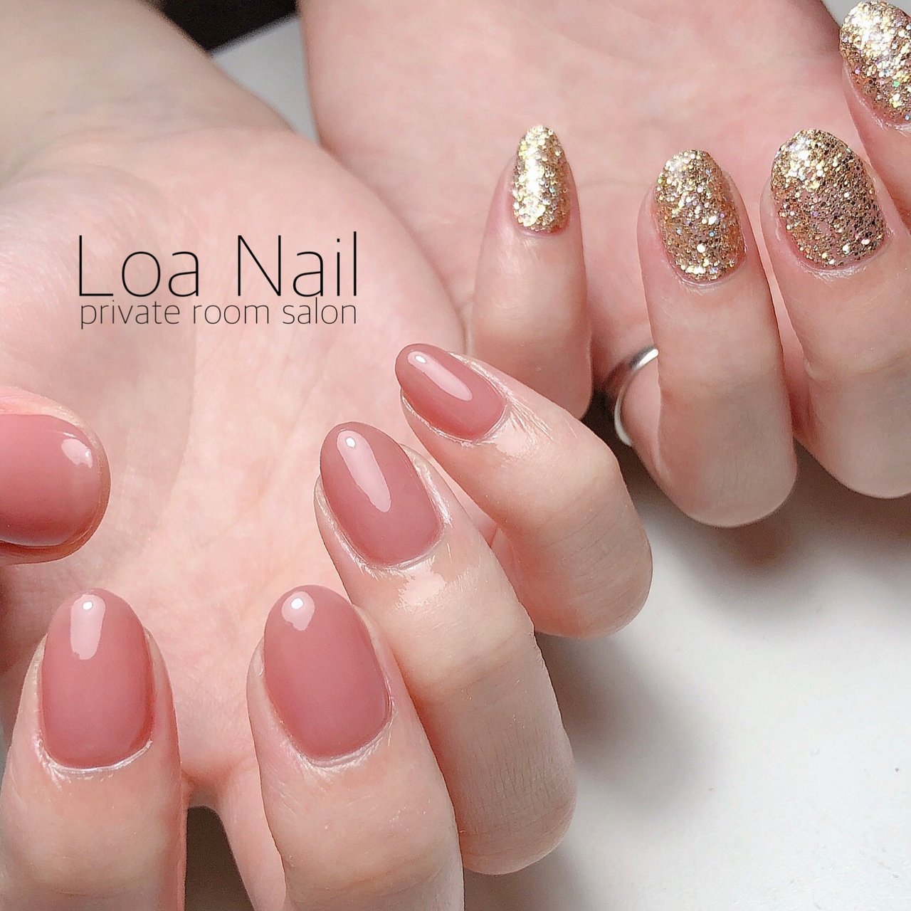 春 オールシーズン シンプル ラメ ワンカラー Loa Nailのネイルデザイン No 5323288 ネイルブック