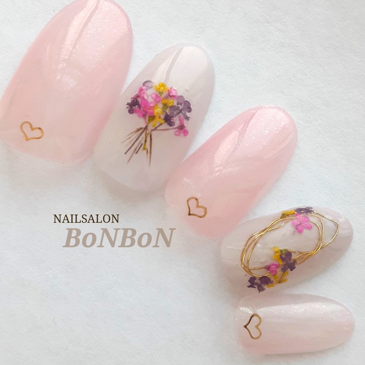 春 夏 ブライダル デート ハンド Nailsalon Bonbonのネイルデザイン No ネイルブック