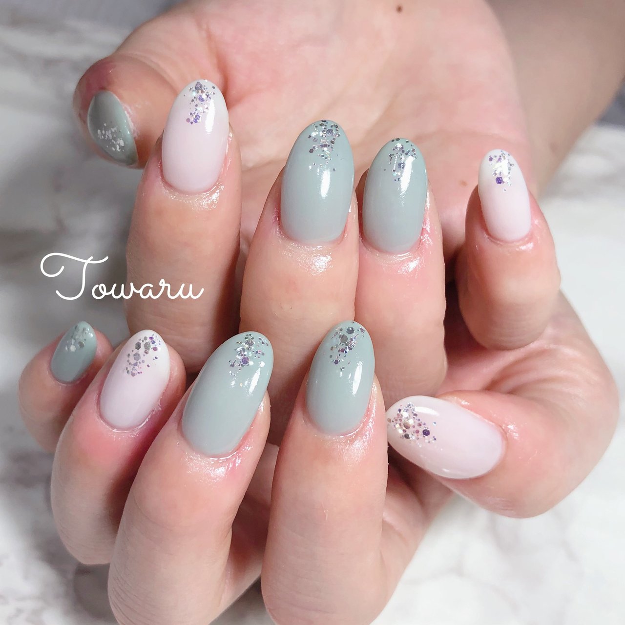 春 夏 オフィス ハンド シンプル Nailsalon Towaruのネイルデザイン No ネイルブック