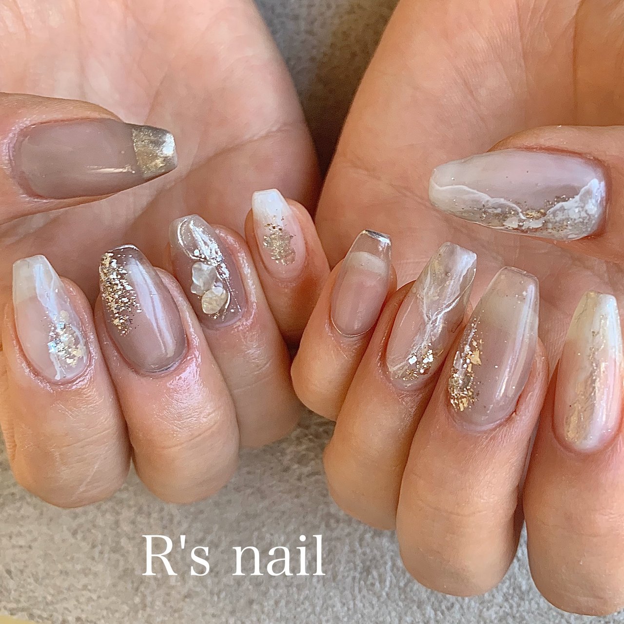 夏 梅雨 海 リゾート ハンド R S Nailのネイルデザイン No ネイルブック