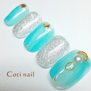 おすすめ順 ターコイズ フットのネイルデザイン ネイルブック