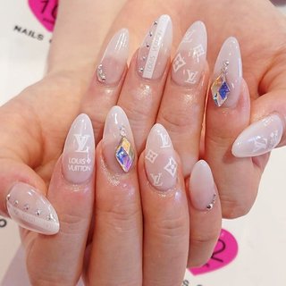 Louis Vuitton gel nail art #Vuitton nails in 2023