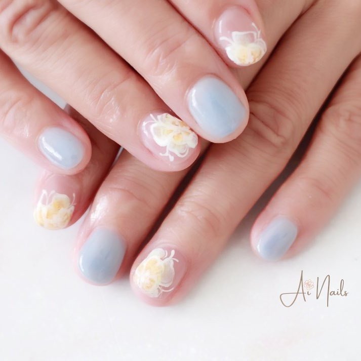 春 夏 オールシーズン ハンド シンプル 愛知県尾張旭市 Ai Nails アイネイルズのネイルデザイン No ネイルブック