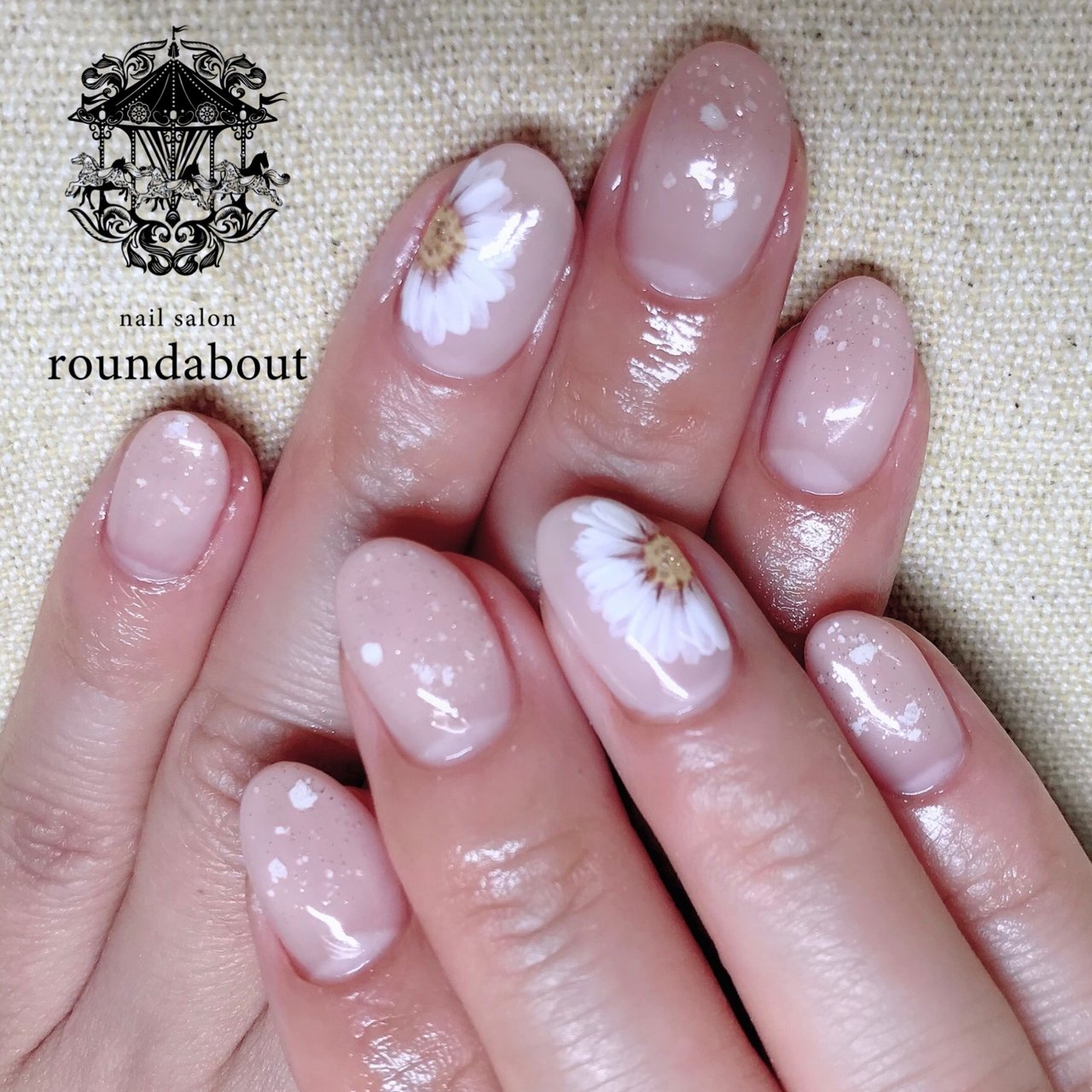 春 オフィス デート グラデーション フラワー Yuko Nail Salon Roundabout のネイルデザイン No ネイルブック