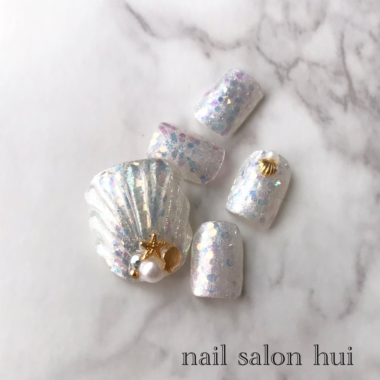 夏 フット ネイルチップ Nailsalon Huiのネイルデザイン No ネイルブック