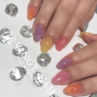 人気順 シンプル ジェリービーンズのネイルデザイン ネイルブック