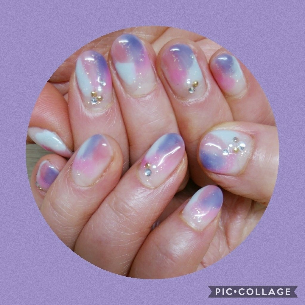 夏 オールシーズン 梅雨 オフィス ハンド ぽんのネイルデザイン No ネイルブック