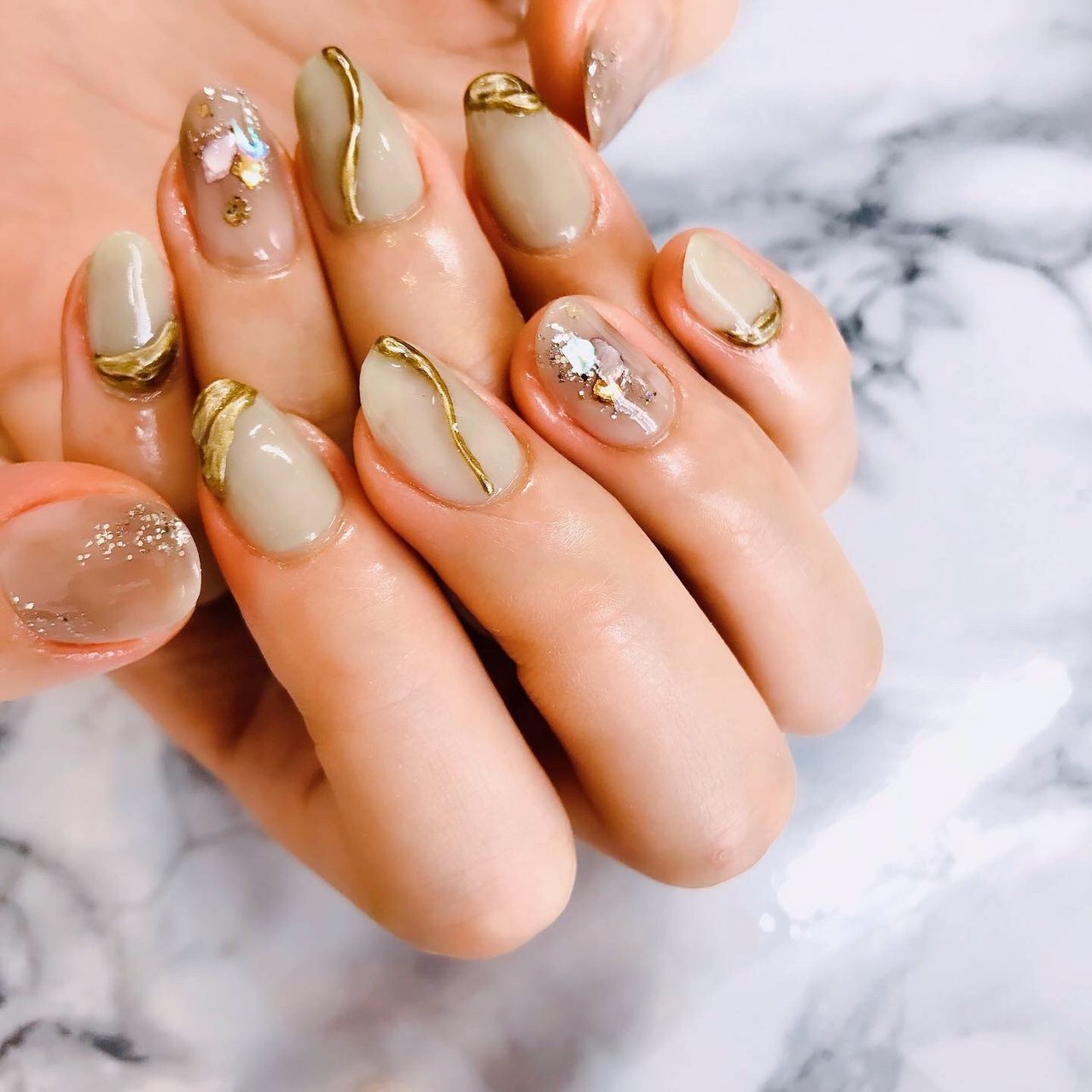 春 旅行 デート 女子会 ハンド Gran Nail Kayaのネイルデザイン No ネイルブック