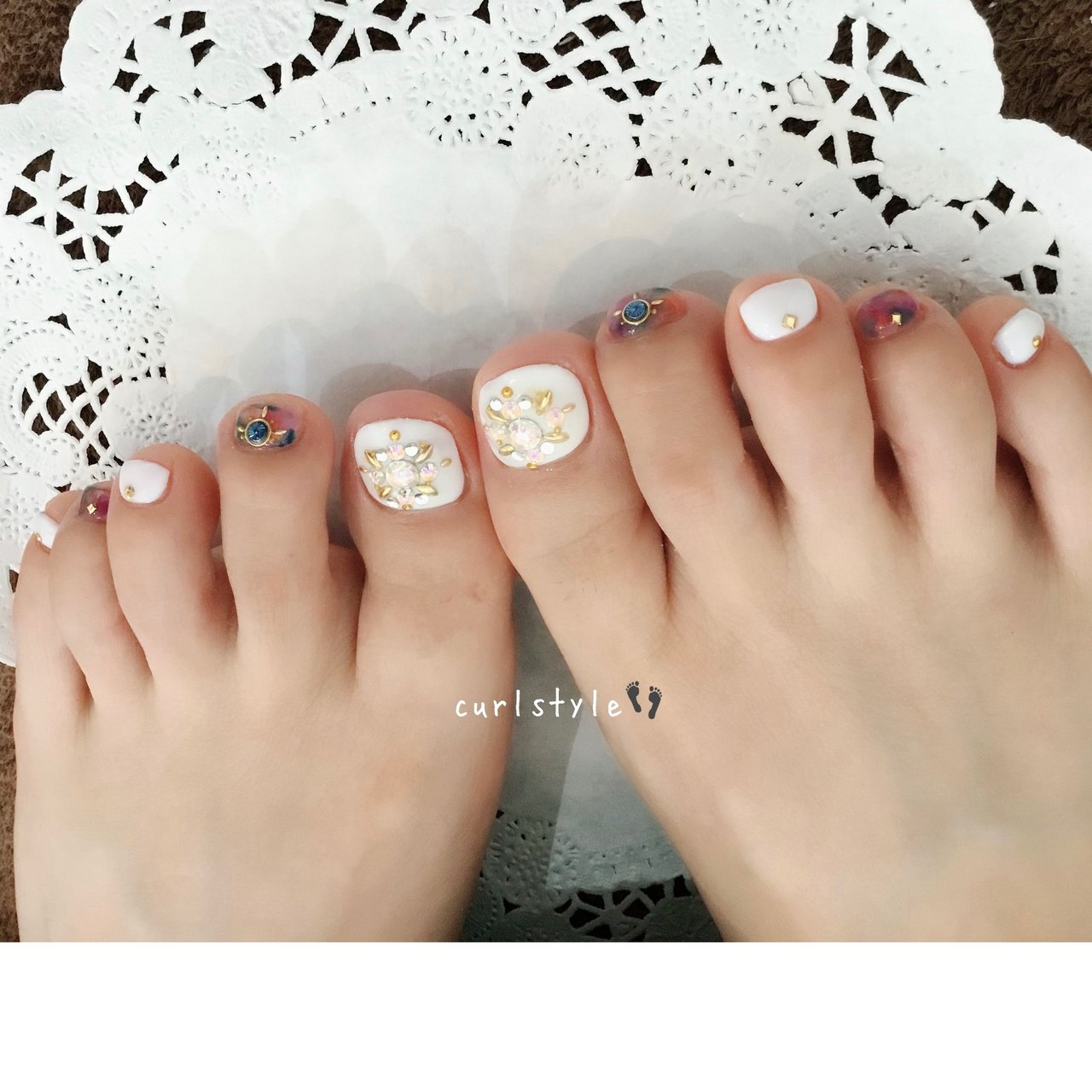 春 夏 梅雨 海 フット Curlstyle Nail Eyelashのネイルデザイン No ネイルブック