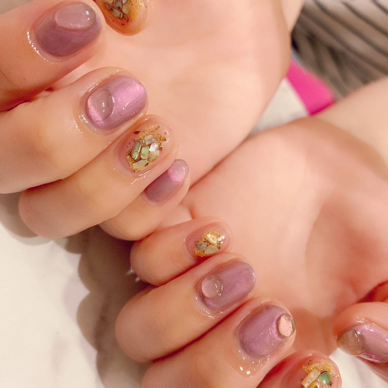 春 夏 オールシーズン ハンド ラメ Leciel Nail 豊田市ネイルサロン のネイルデザイン No ネイルブック