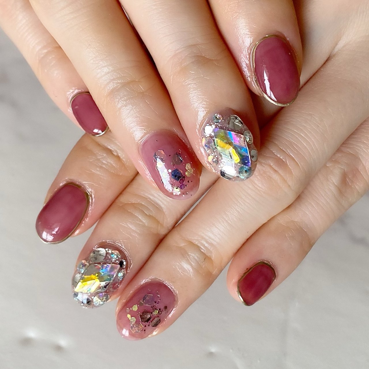 春 夏 オールシーズン ハンド ホログラム Nails By Kyokoのネイルデザイン No 5344005 ネイルブック