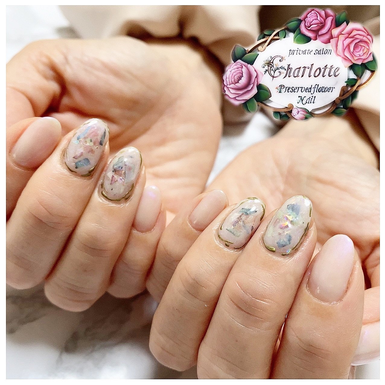 オールシーズン オフィス デート 女子会 ハンド Privatesalon Charlotteのネイルデザイン No ネイルブック