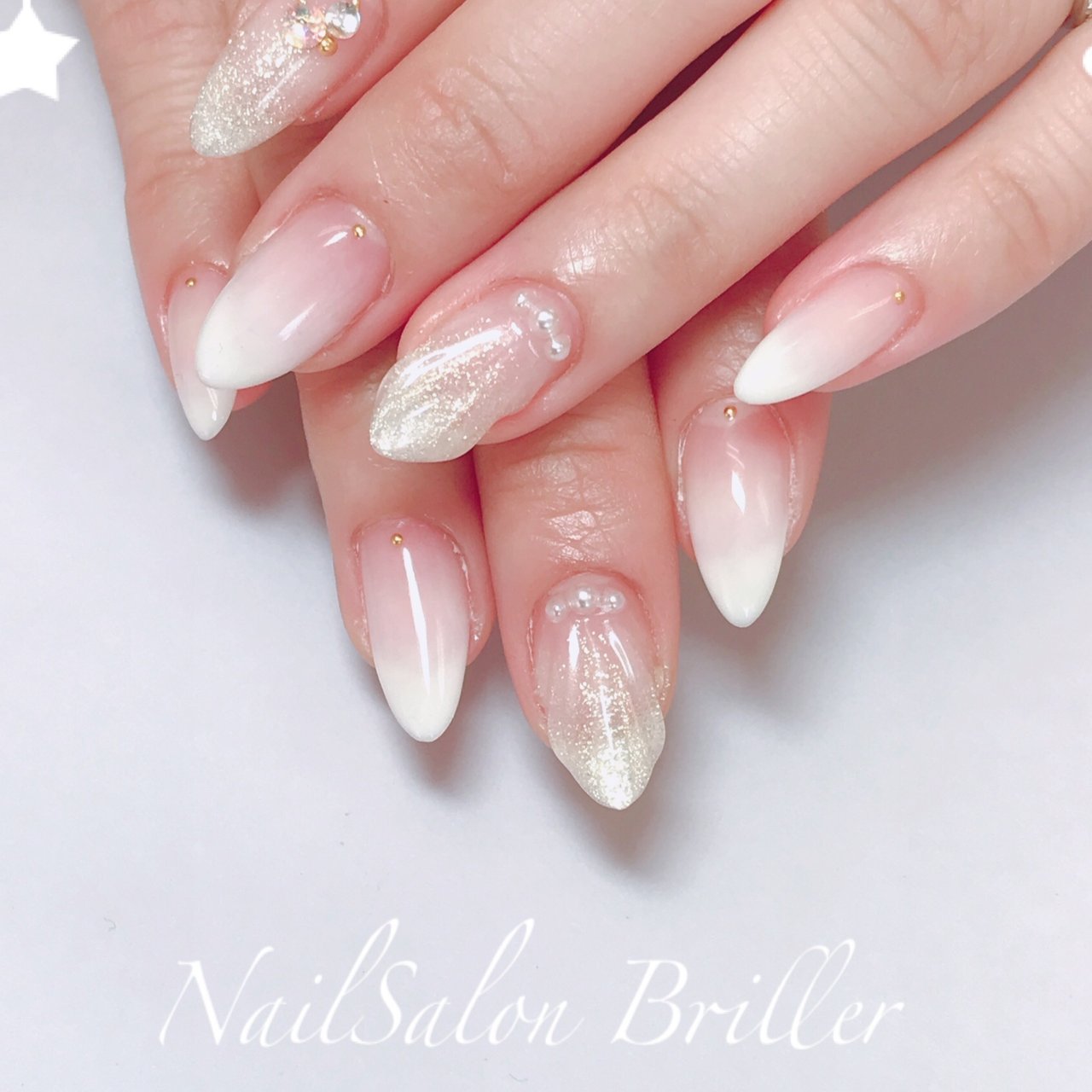 夏 ハンド グラデーション ラメ 人魚の鱗 Nailsalon Briller ｰネイルサロン ブリエｰのネイルデザイン No ネイルブック