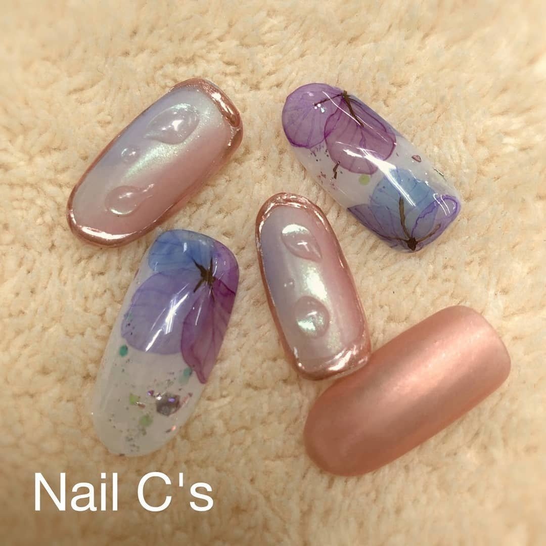 梅雨 海 デート 女子会 ハンド Yumi Yoshikura Nail C S ネイルシーズ のネイルデザイン No ネイル ブック