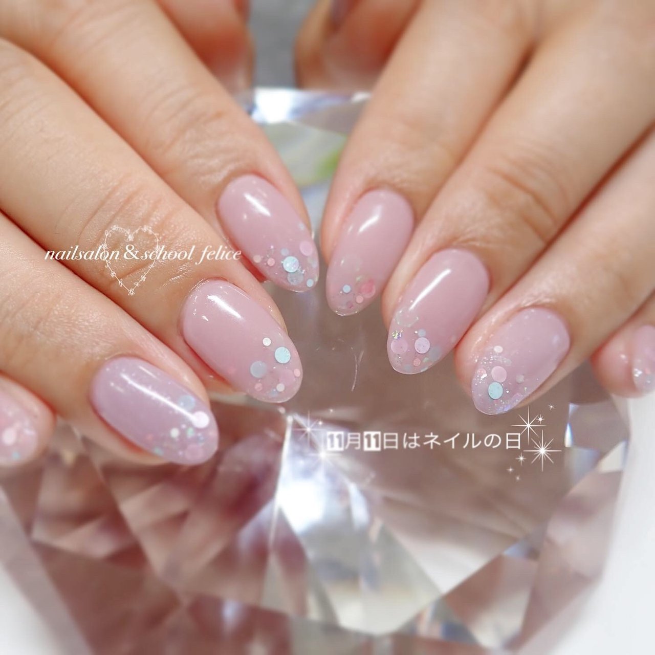 春 夏 梅雨 オフィス ハンド Felicefeliceのネイルデザイン No ネイルブック