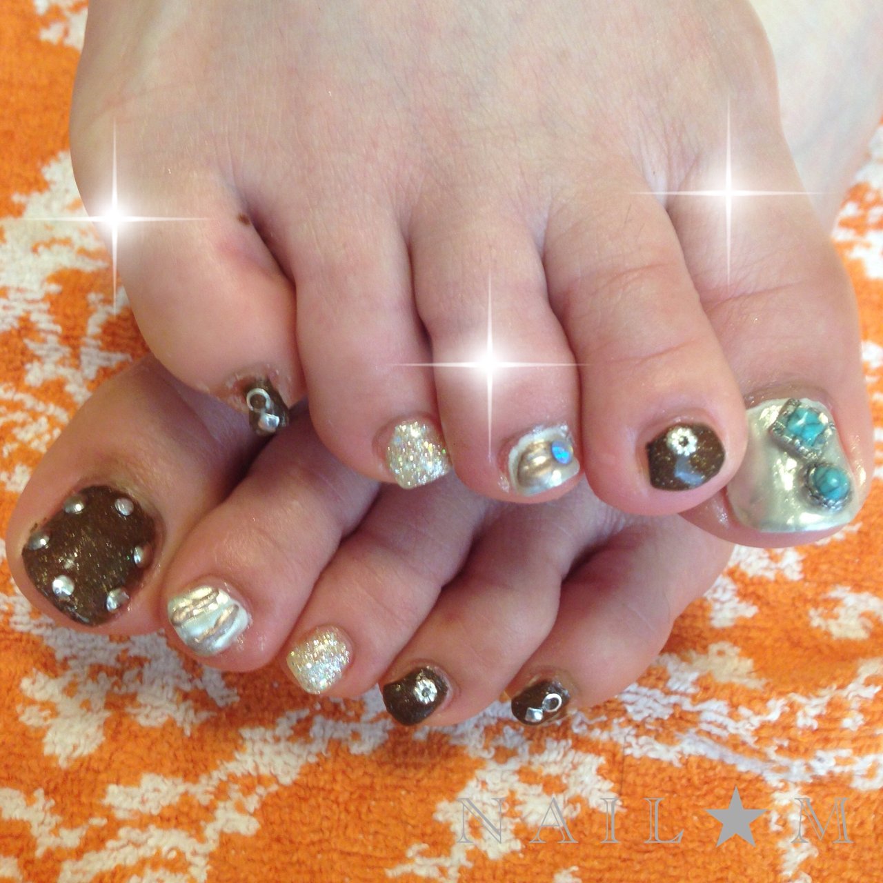 夏 梅雨 オフィス 女子会 フット Nail Mのネイルデザイン No ネイルブック