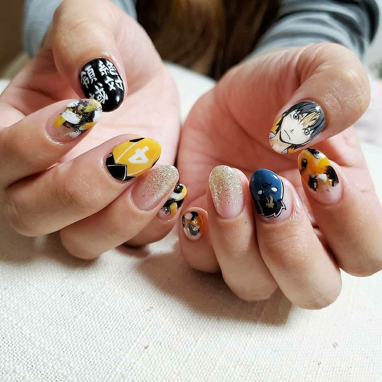 オールシーズン ハンド 痛ネイル キャラクター くりぬき Yui 美爪屋 蘭のネイルデザイン No ネイルブック