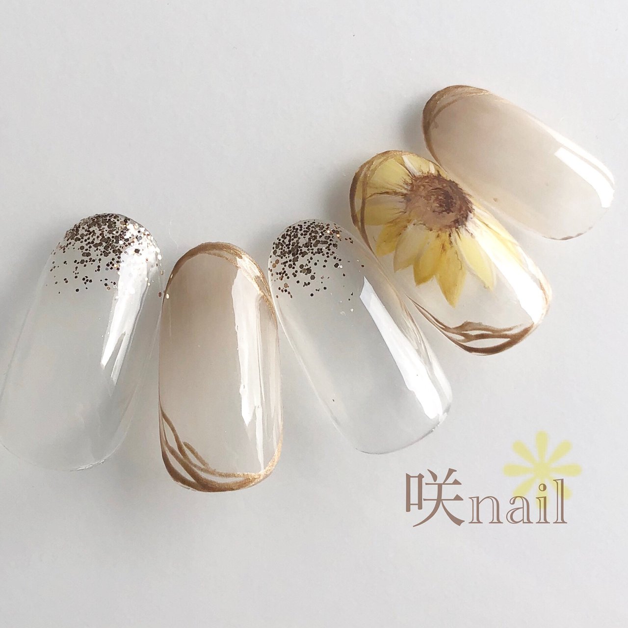 夏 リゾート オフィス デート ハンド 咲nail サキネイル のネイルデザイン No ネイルブック