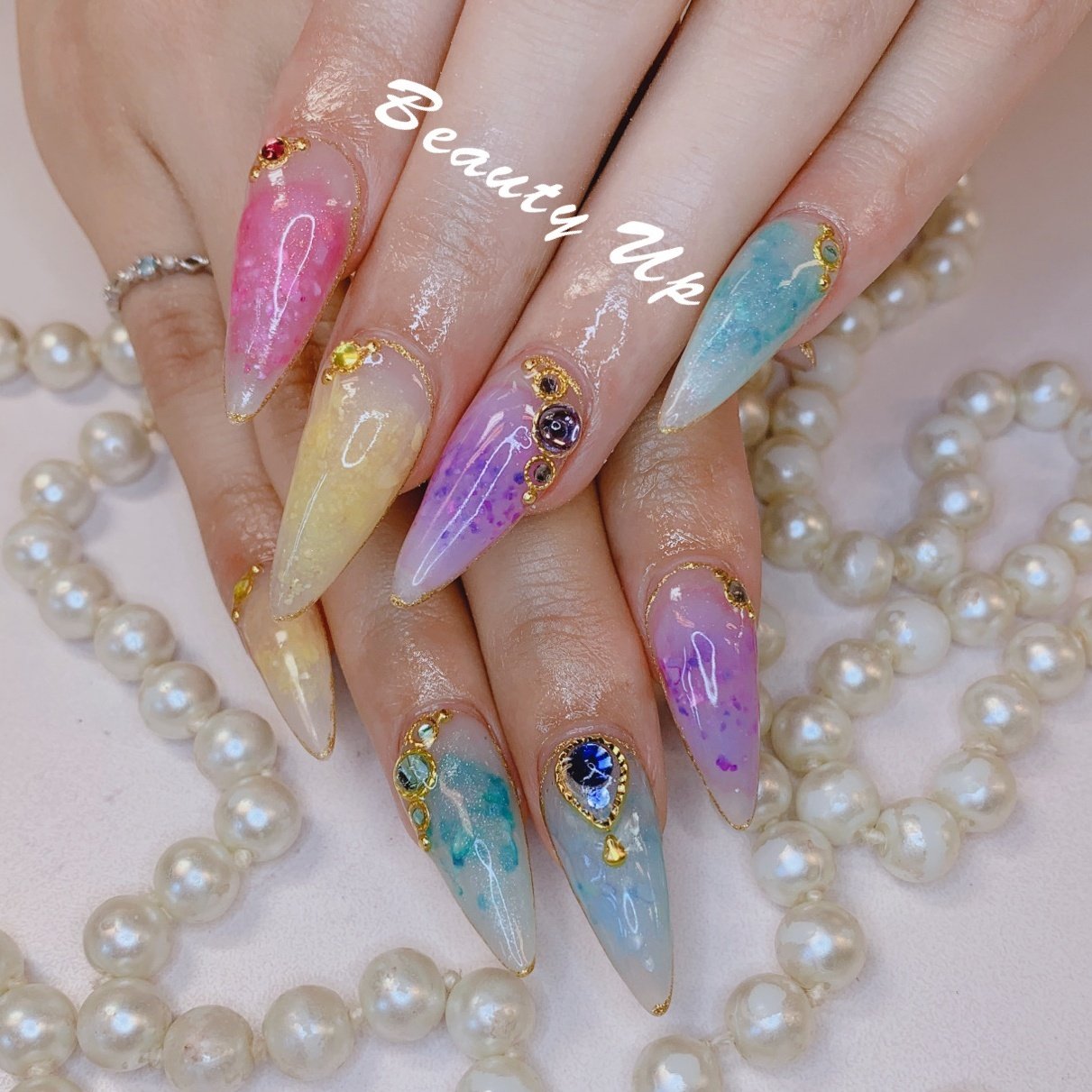 夏 リゾート パーティー デート ハンド Beauty Upのネイルデザイン No ネイルブック