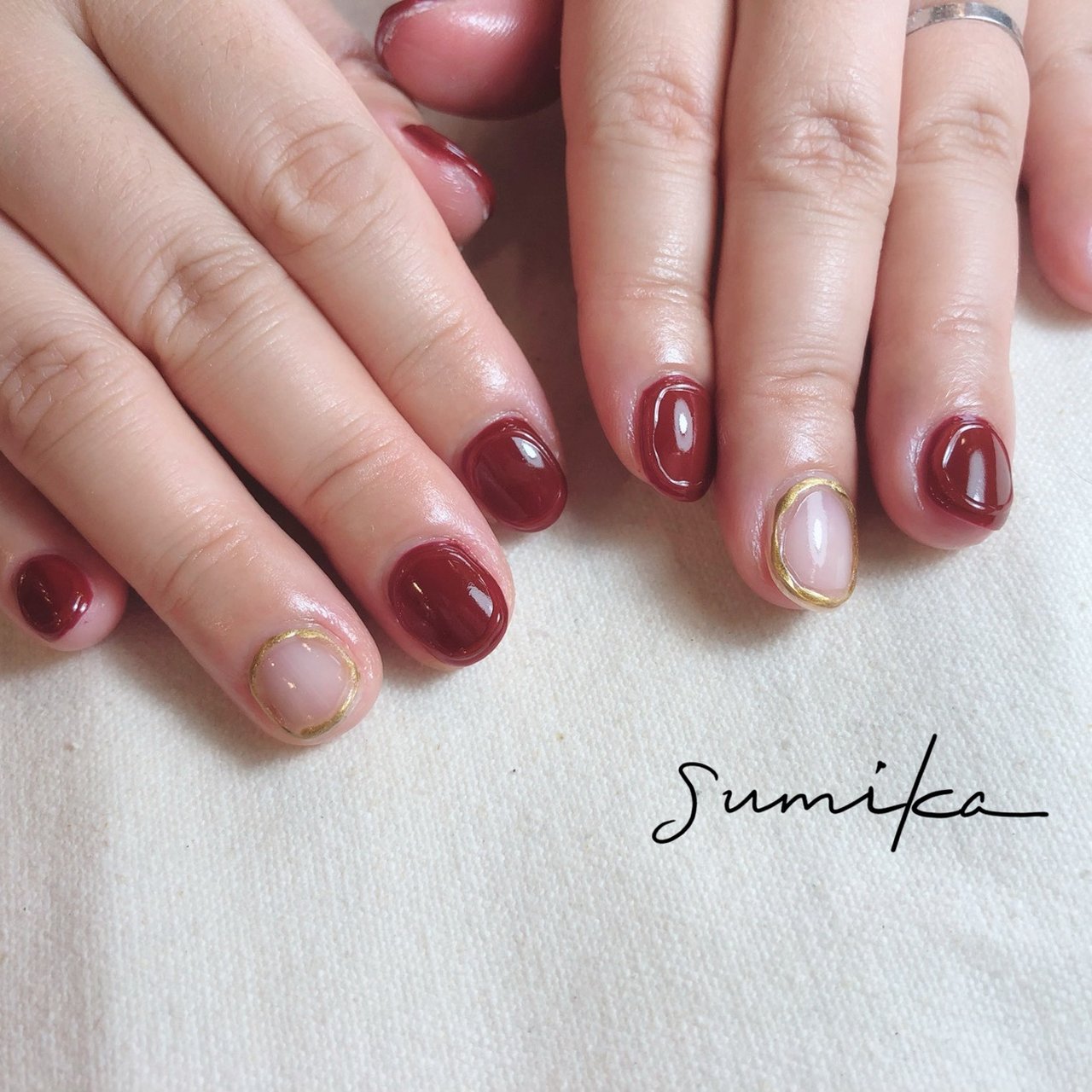 オールシーズン ハンド ワンカラー ニュアンス ショート Nail Salon Sumikaのネイルデザイン No ネイルブック
