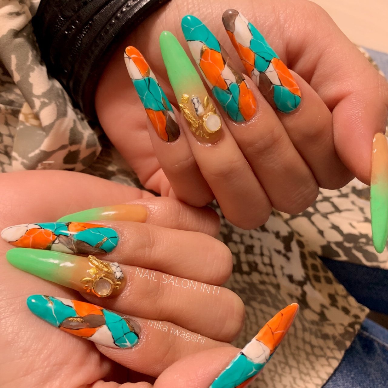夏 オールシーズン 旅行 リゾート ハンド Nailsalon Inti 岩岸美華 のネイルデザイン No ネイルブック