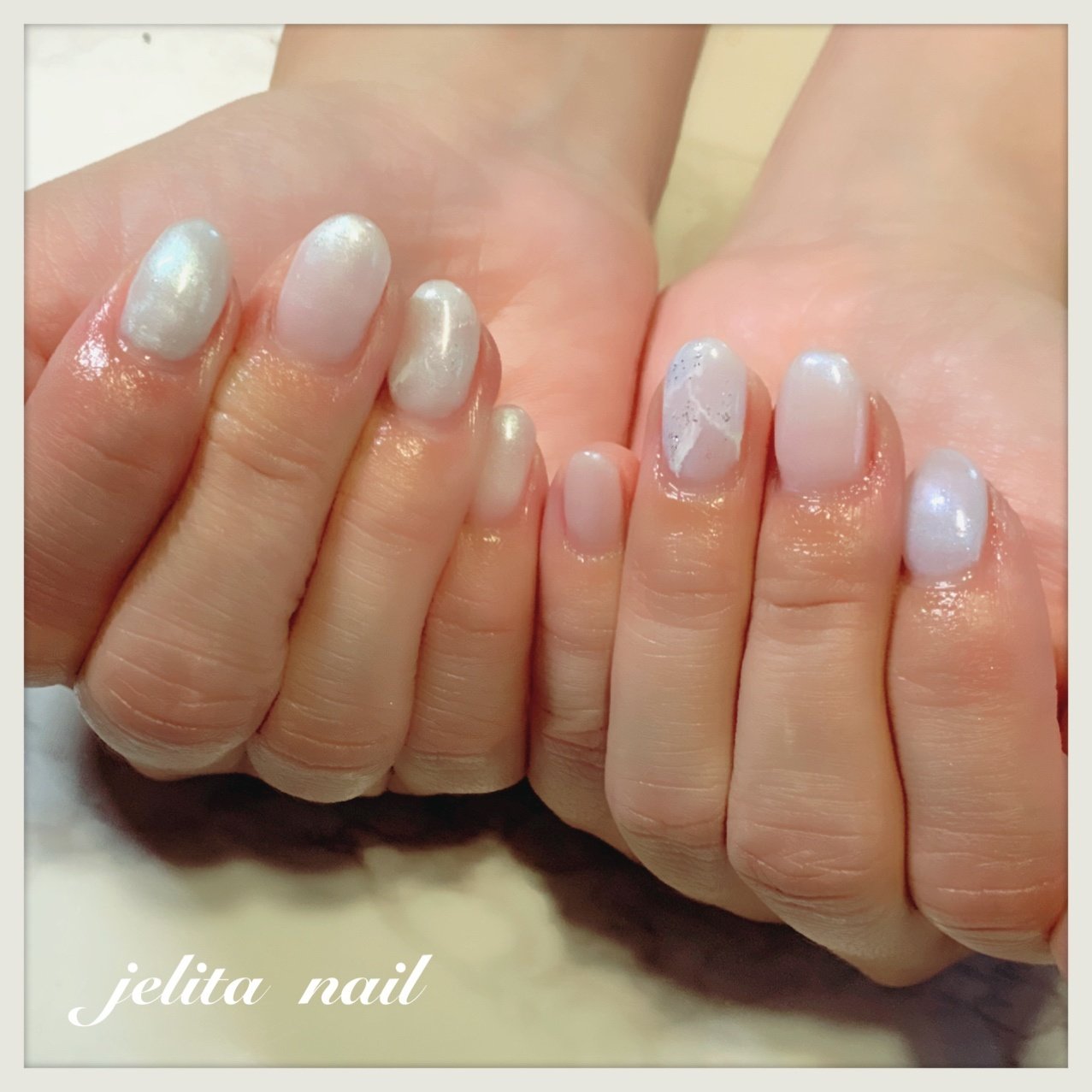 ハンド 大理石 グリーン ブルー Jelita Nail 麻生理香子のネイルデザイン No ネイルブック