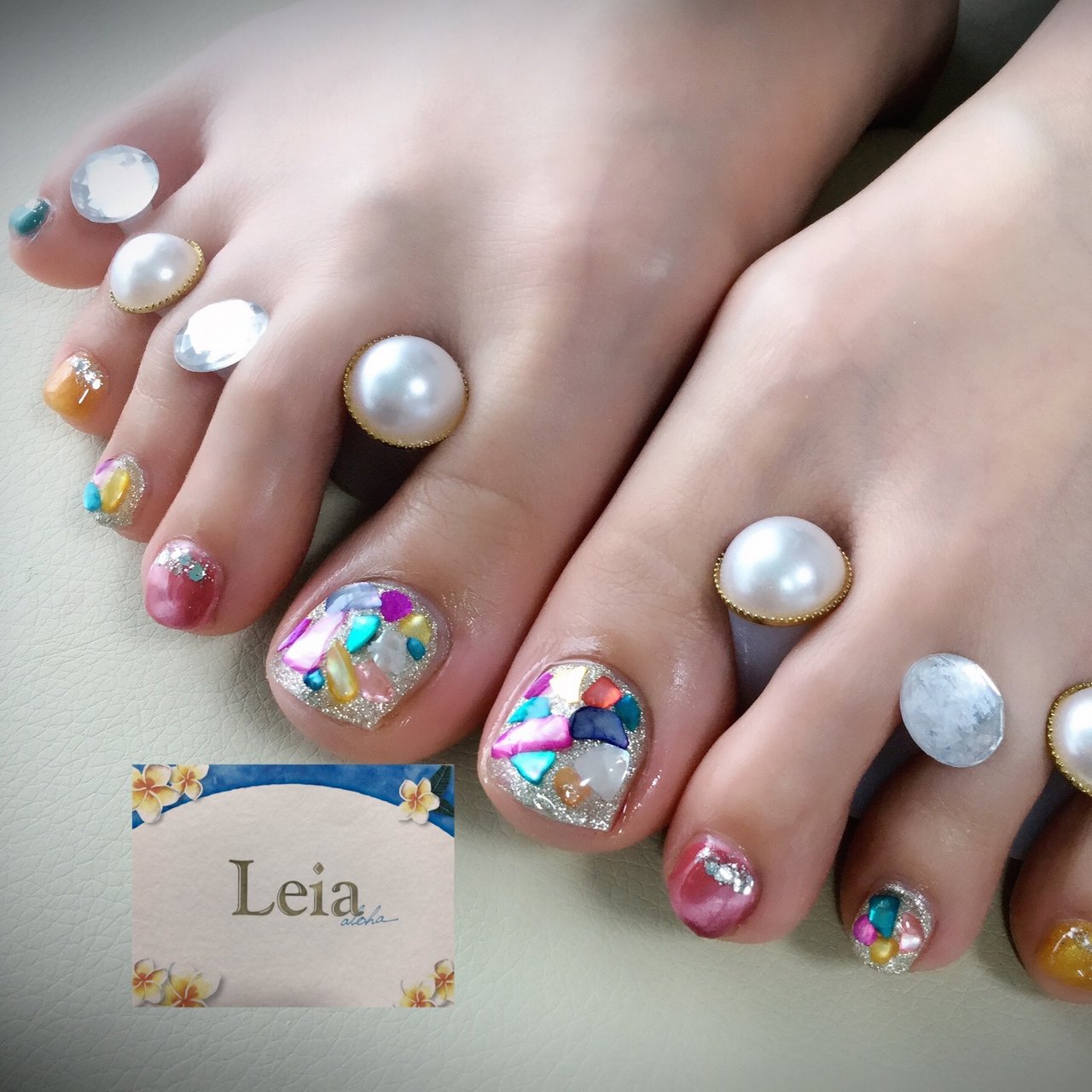 フット ジェルネイル お客様 Leianail のネイルデザイン No ネイルブック