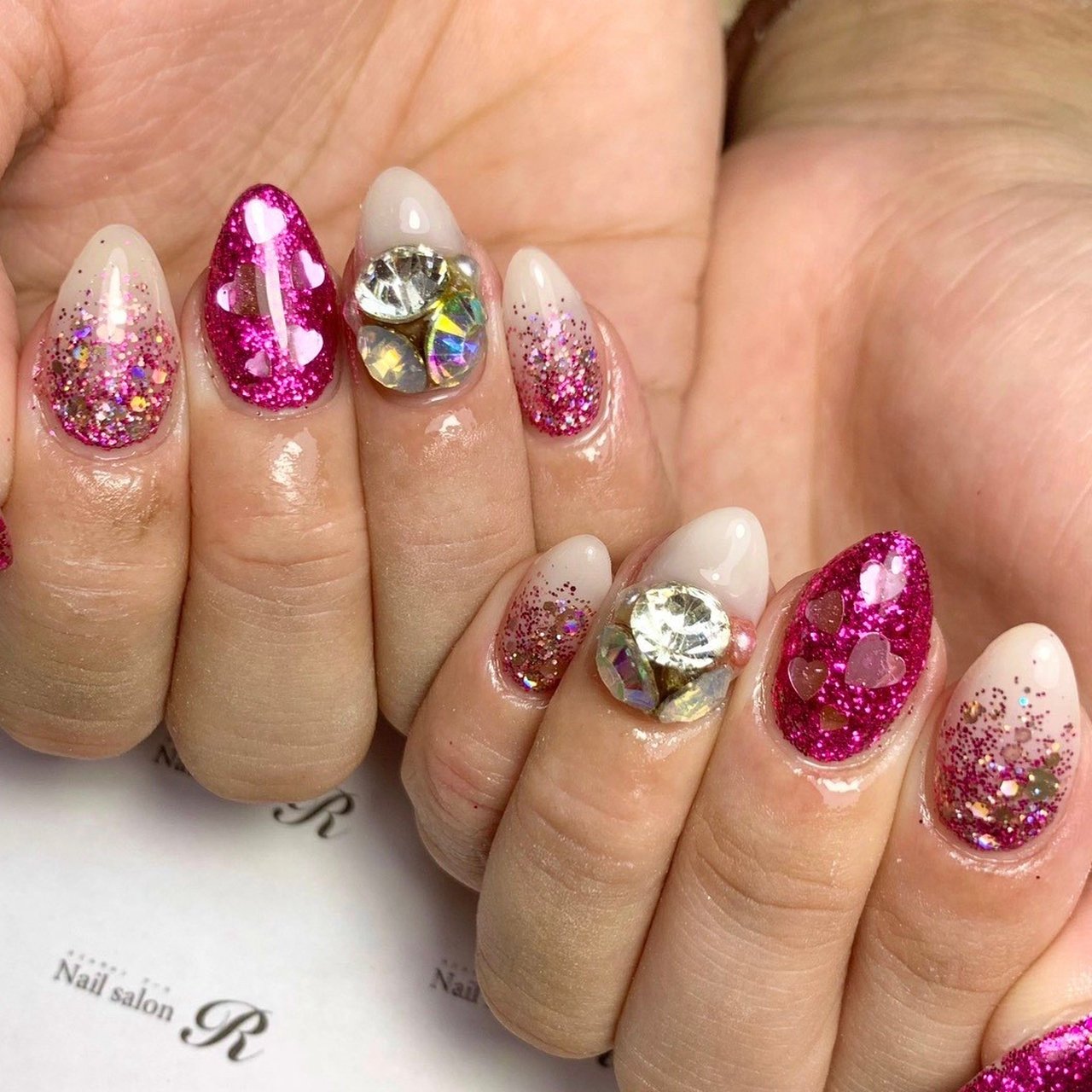 夏 秋 オールシーズン 女子会 ハンド Nailsalon R ネイルサロンアール のネイルデザイン No ネイルブック