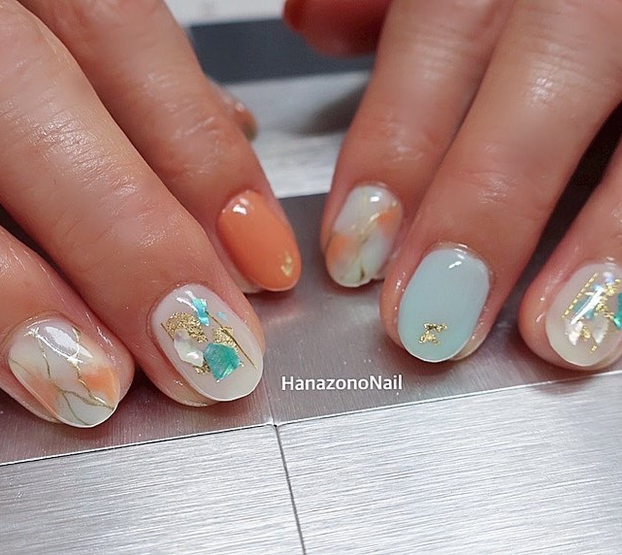 夏 梅雨 七夕 リゾート ボヘミアン Hanazono Nailのネイルデザイン No ネイルブック